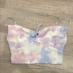 Hollister Women’s Pastel Tie-Dye Women's Crop Top Size Small